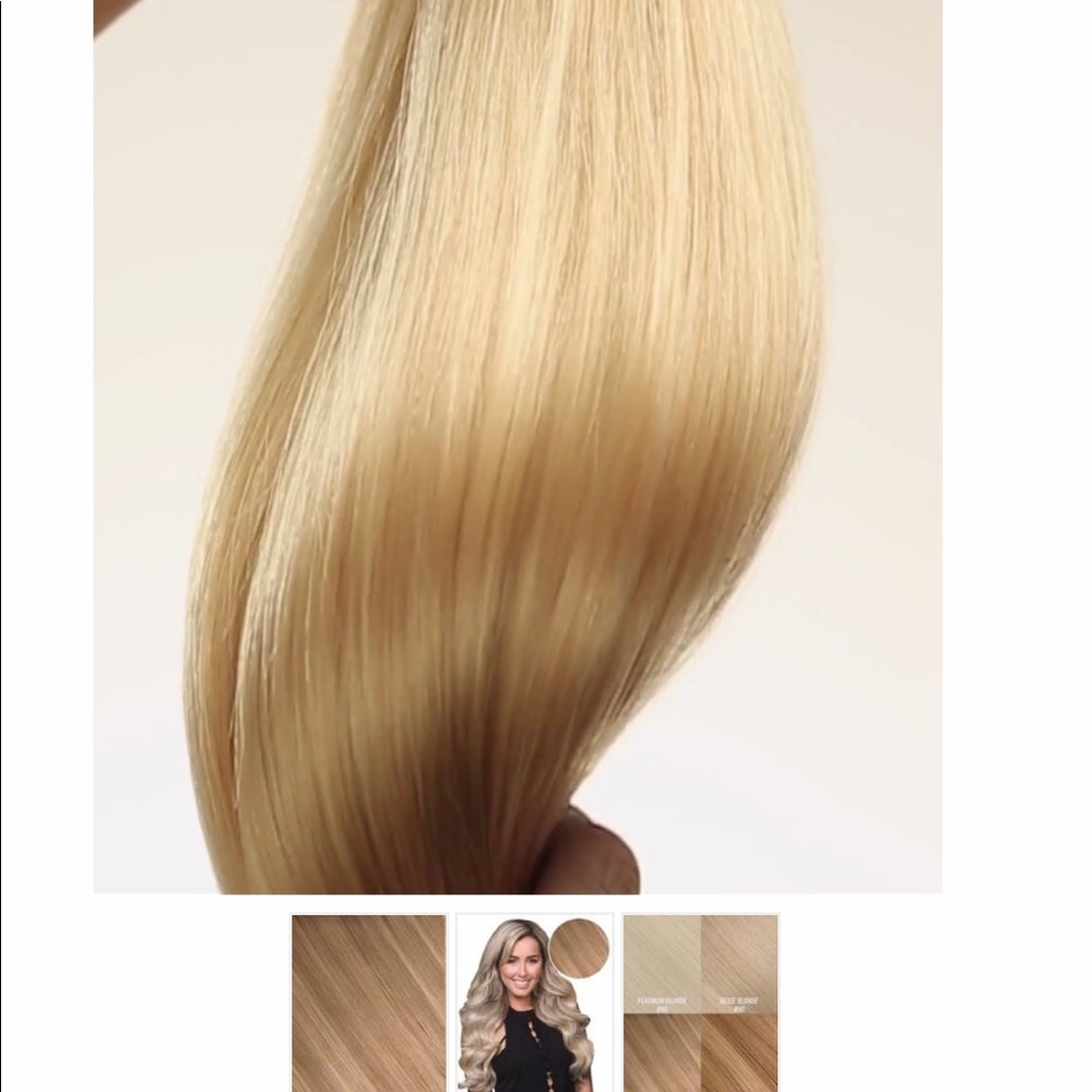 Bellami Butter blonde extensions